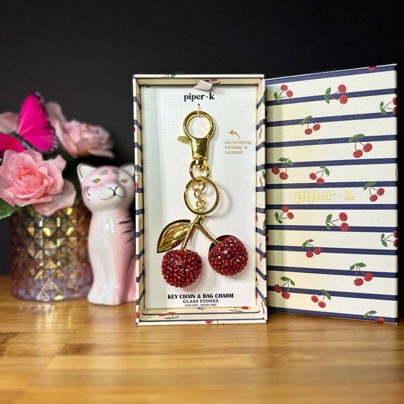 Piper K Cherry Keychain & Bag Charm π - Picture 7 of 10